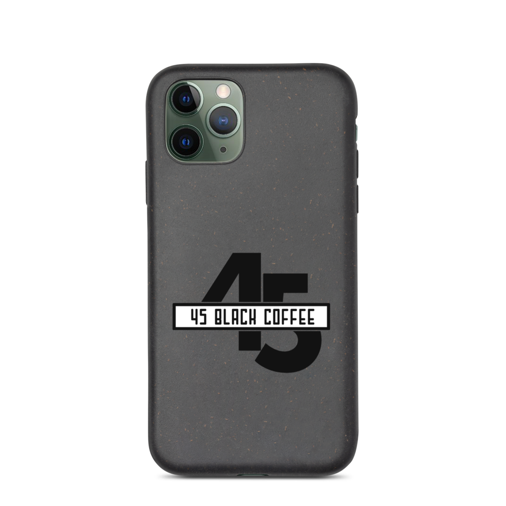 45 Black Coffee Biodegradable Phone Case