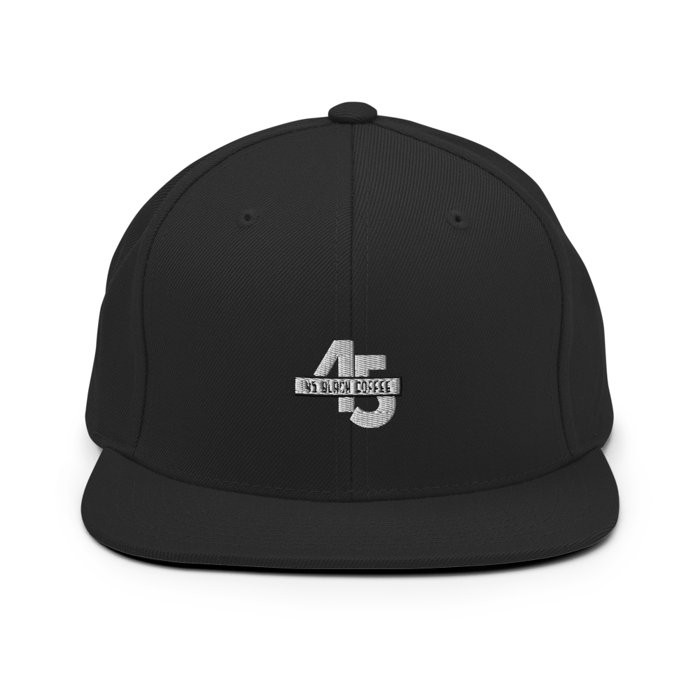 45 Black Coffee Snapback Hat