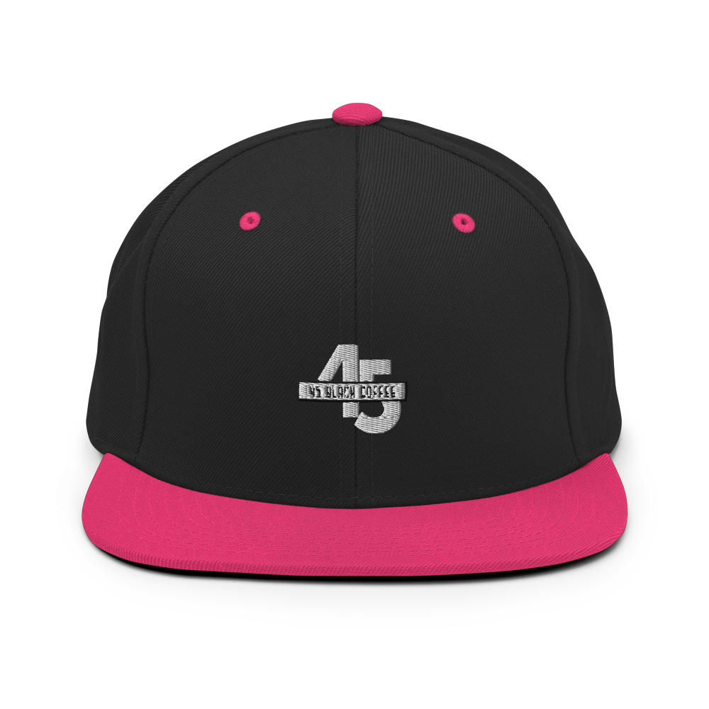 45 Black Coffee Snapback Hat