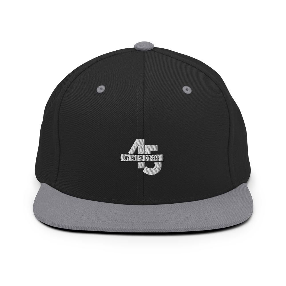 45 Black Coffee Snapback Hat