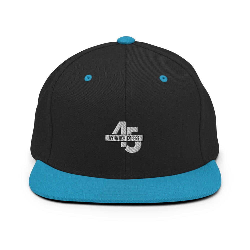 45 Black Coffee Snapback Hat