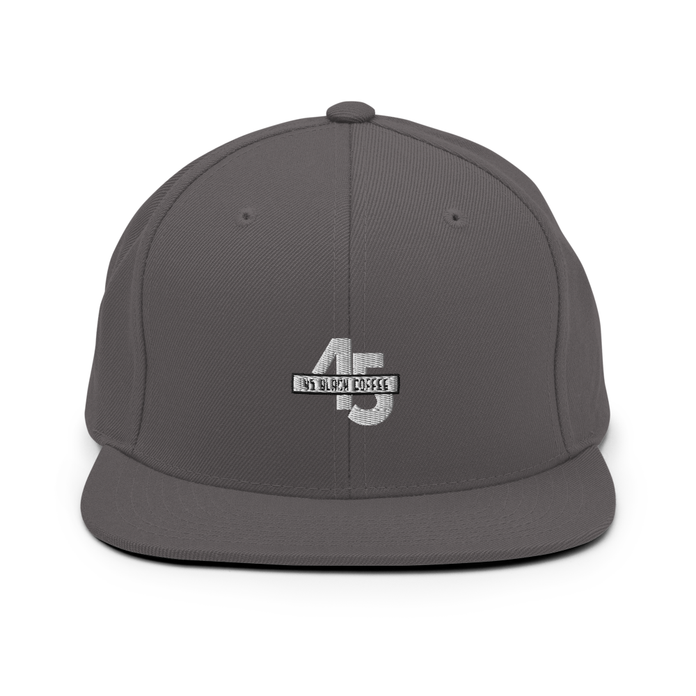 45 Black Coffee Snapback Hat