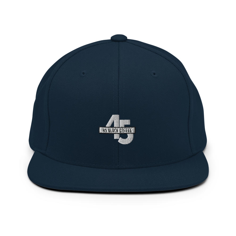 45 Black Coffee Snapback Hat