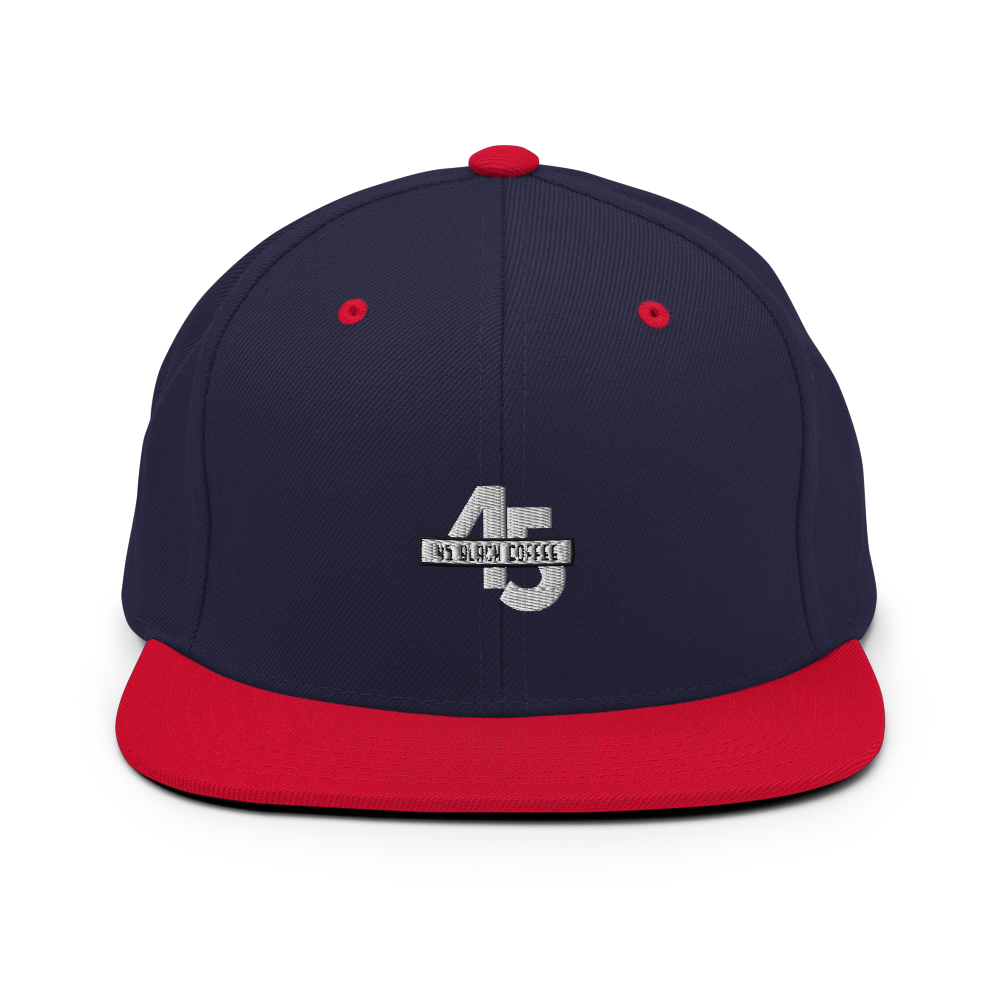 45 Black Coffee Snapback Hat