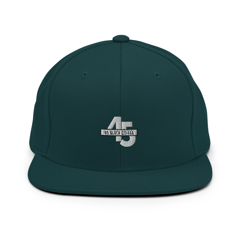 45 Black Coffee Snapback Hat