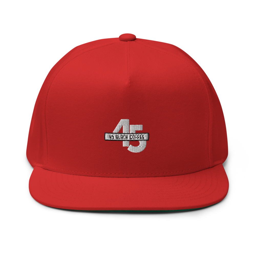 Red Backwards Fitted Cap