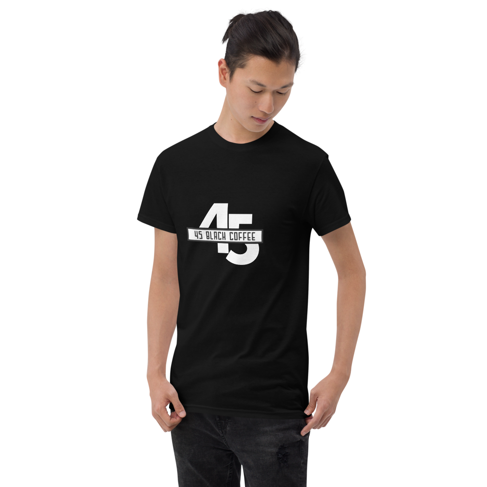 45 Black Coffee Printed Short Sleeve T-Shirt