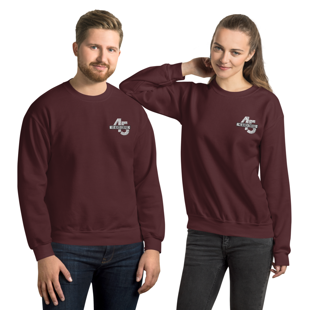 45 Black Coffee Embroidered Unisex Sweatshirt