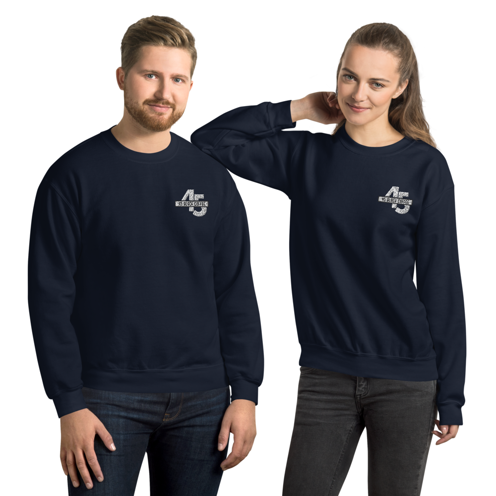 45 Black Coffee Embroidered Unisex Sweatshirt