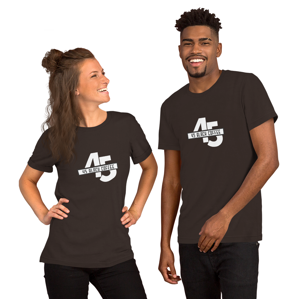 45 Black Coffee Printed Short-Sleeve Unisex T-Shirt